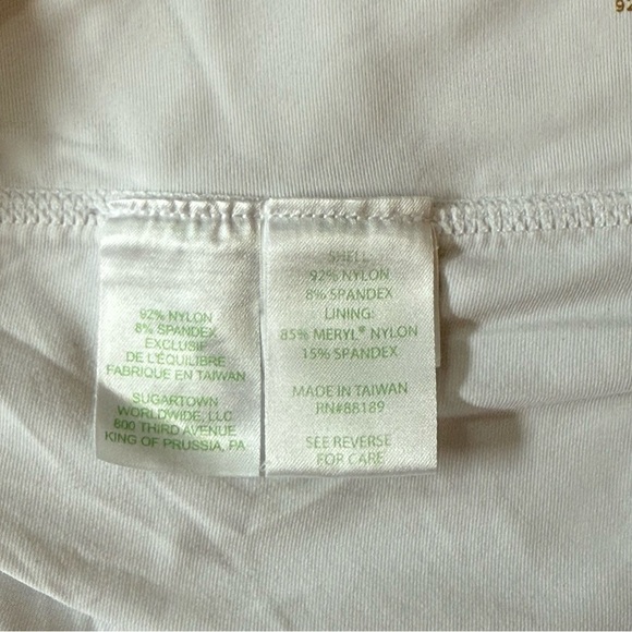 Lilly Pulitzer White Tennis Skort Size L - Picture 5 of 9